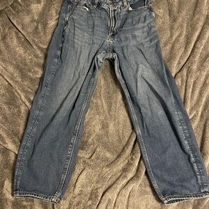 American Eagle Outfitters Relaxed Fit Dark Blue Jeans
